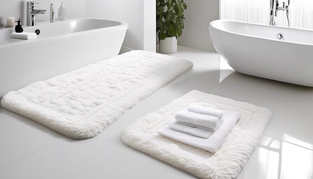 luxurious and safe bath mats