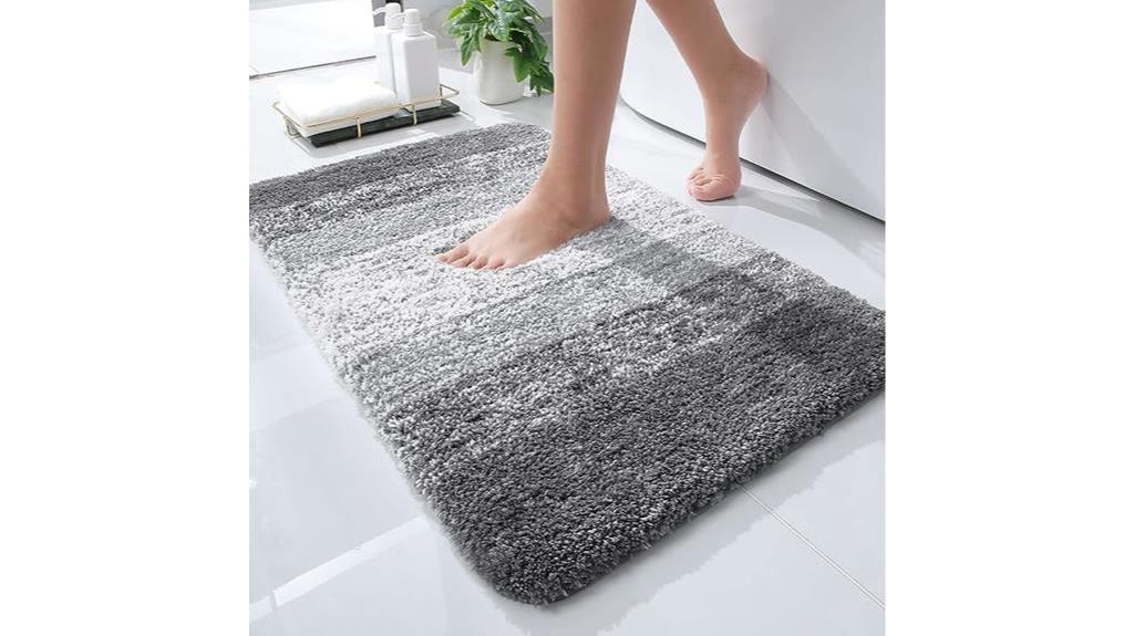 luxury grey bathroom rug