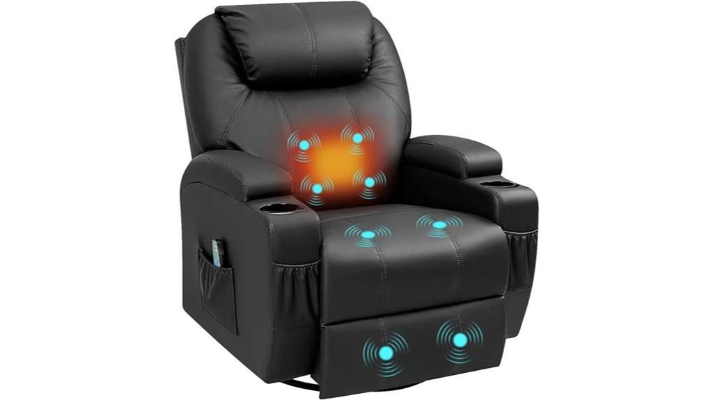 massage heating recliner chair