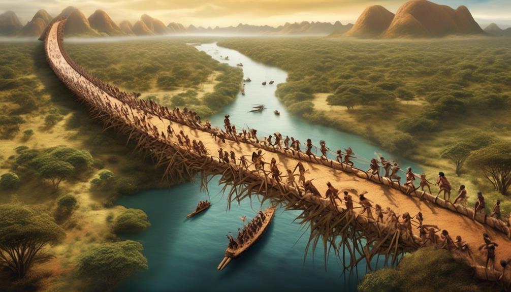 migration via land bridge