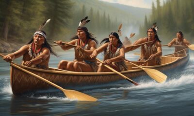 native american canoeing in games