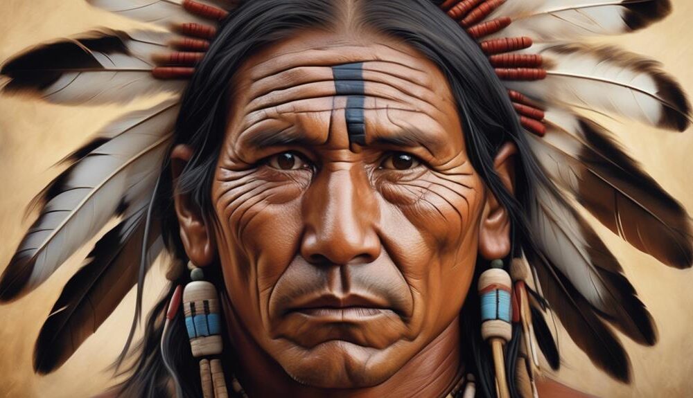 native american facial hair