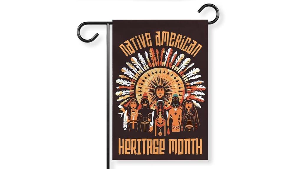native american themed garden flag