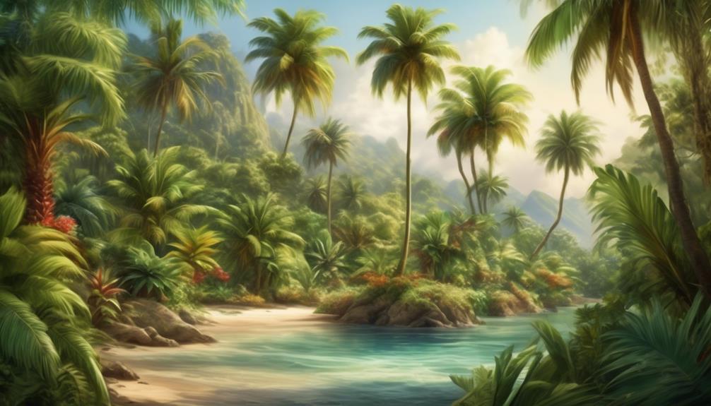 natural habitats of palm trees