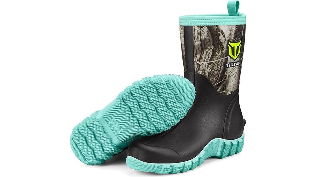 neoprene insulated rain boots