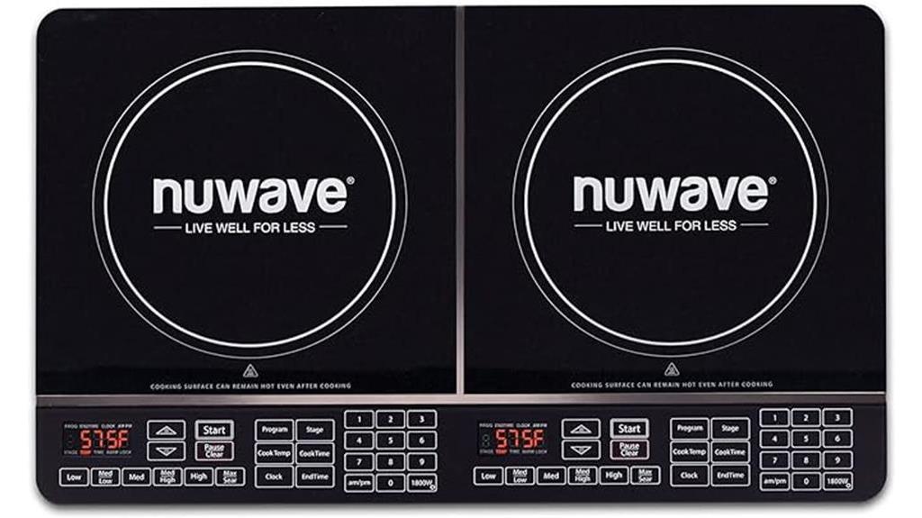 nuwave double induction cooktop