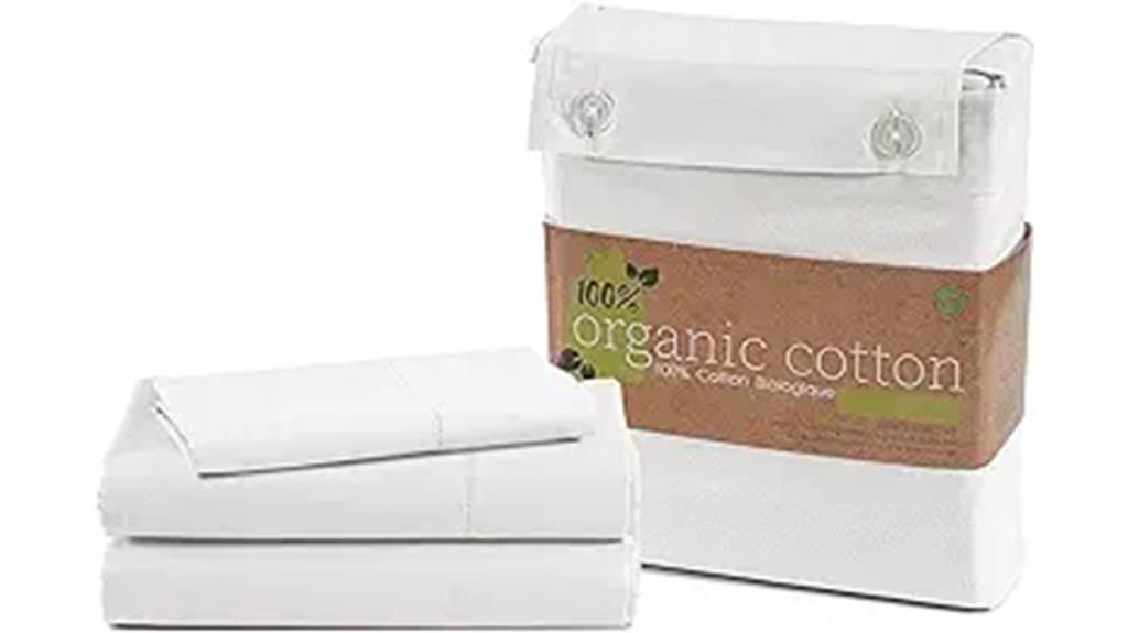 organic cotton white sheets
