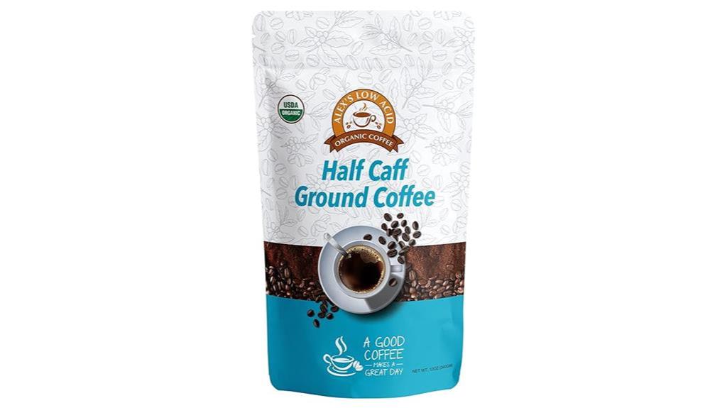 organic half caff coffee