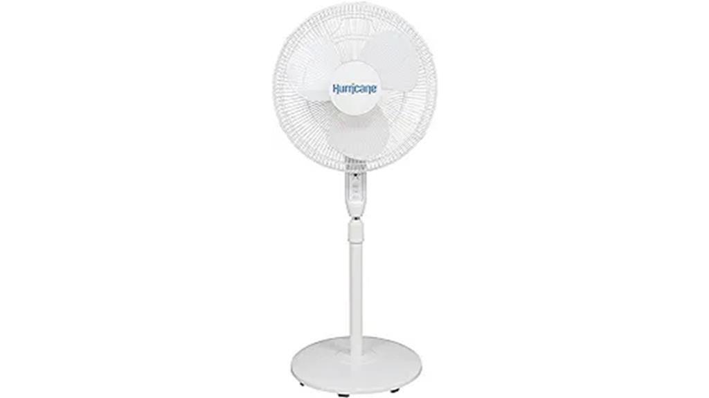 oscillating stand fan with remote control