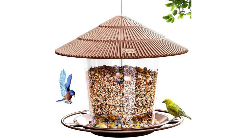 outdoor bird feeder for wild birds