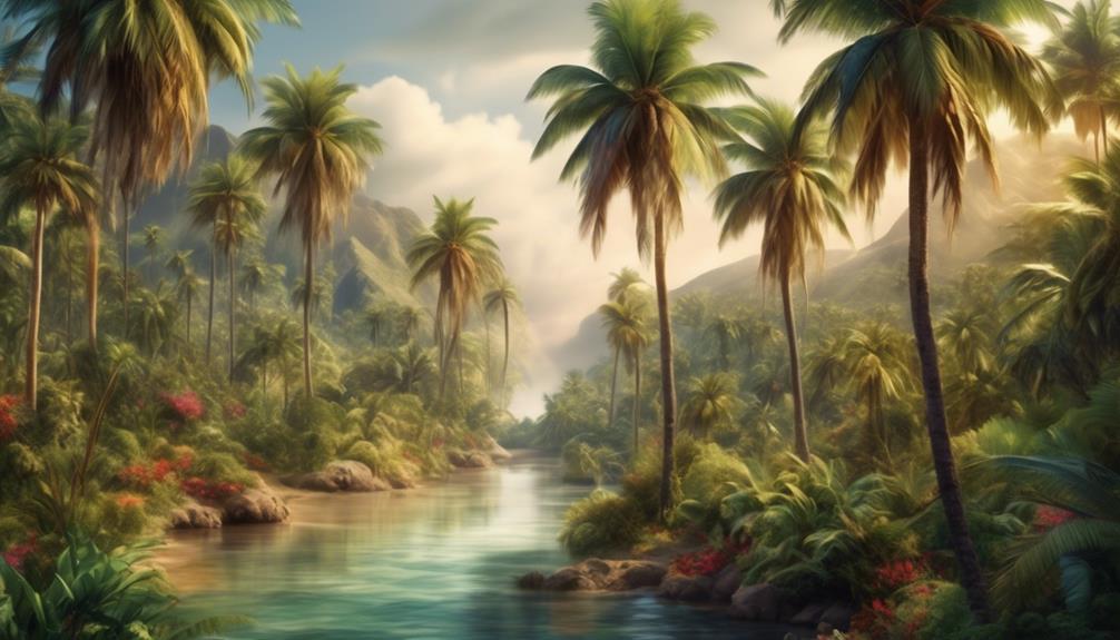 palm trees natural environments