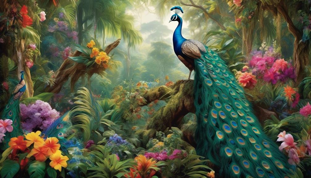 peacocks in their natural habitats