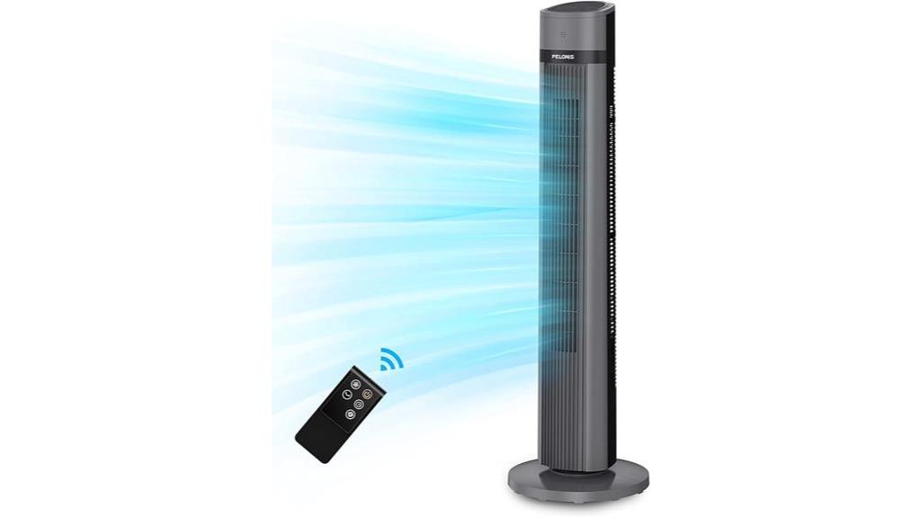 pelonis tower fan with remote control
