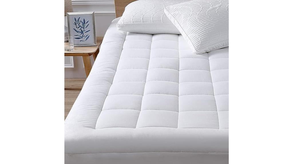 plush mattress pad with pillow top