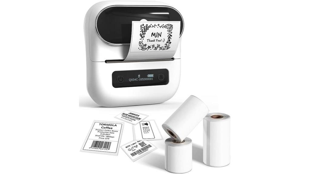 portable bluetooth label printer