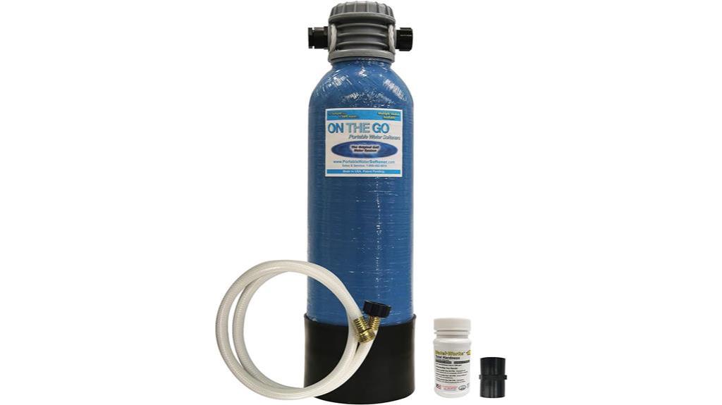 portable water softener solution