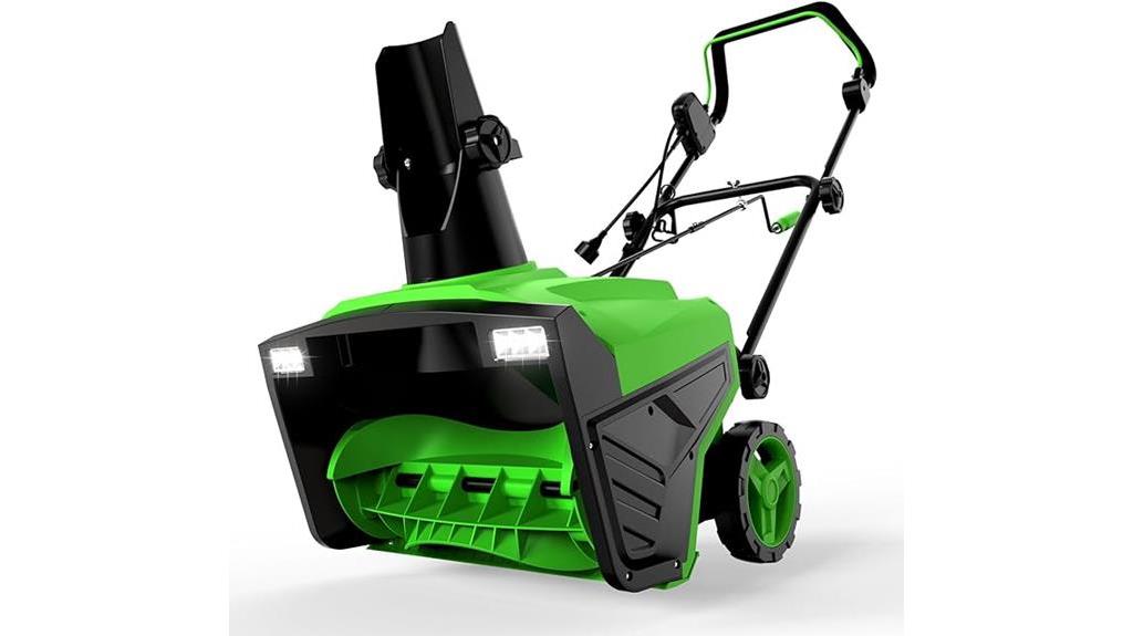 powerful corded electric snow blower