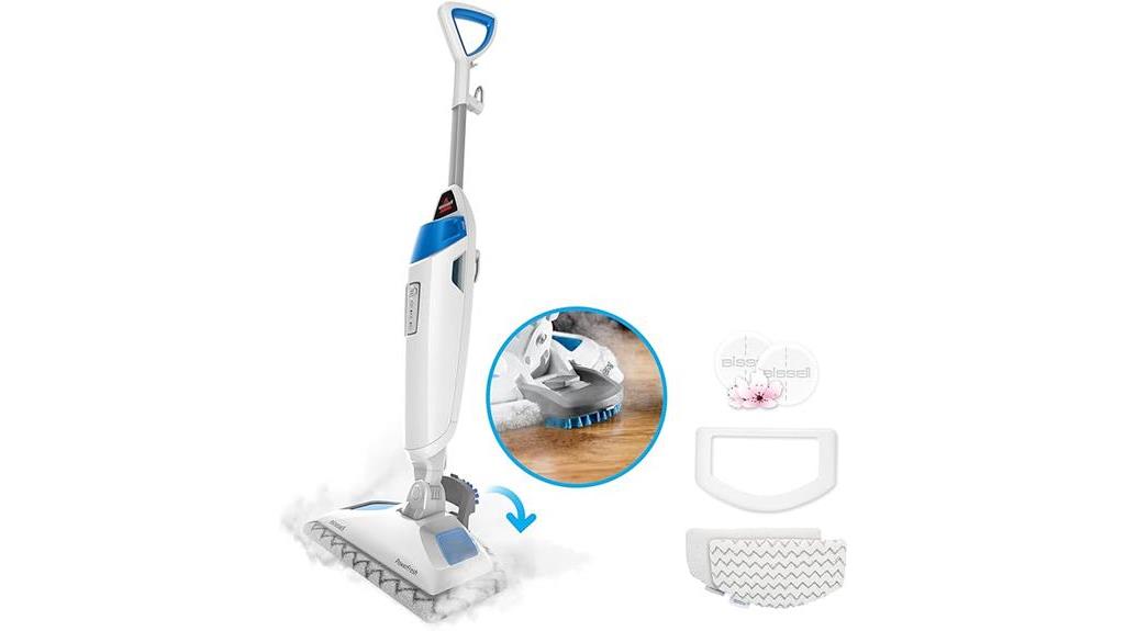 powerful steam mop with scrubber