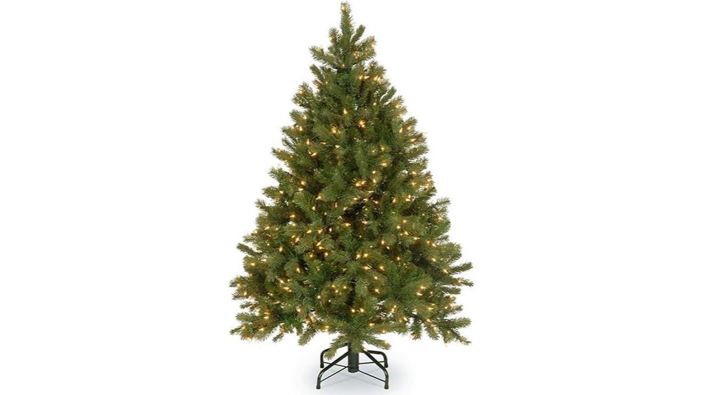 pre lit 4 5ft white christmas tree