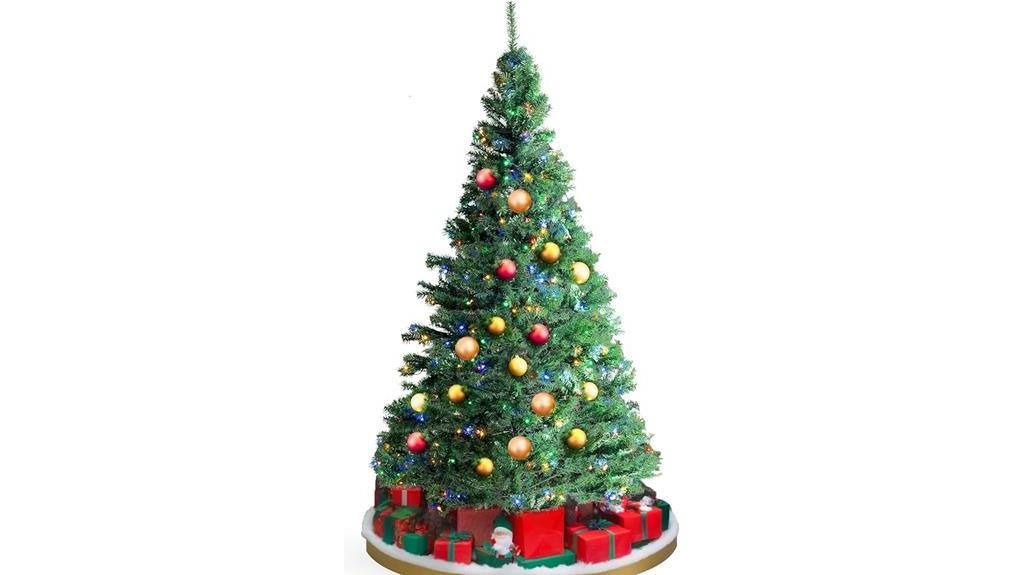 pre lit artificial multi color christmas tree