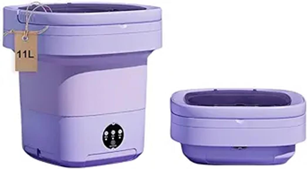 purple portable mini washer