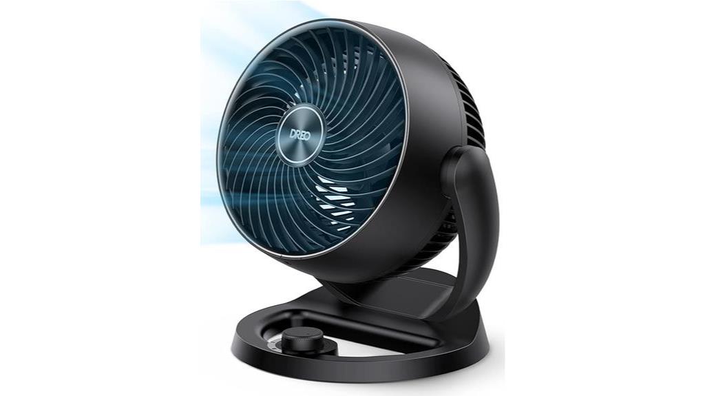 quiet and powerful tabletop fan