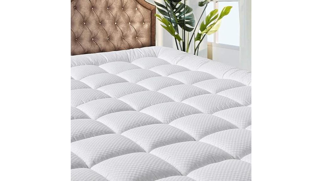 quilted king size mattress pad