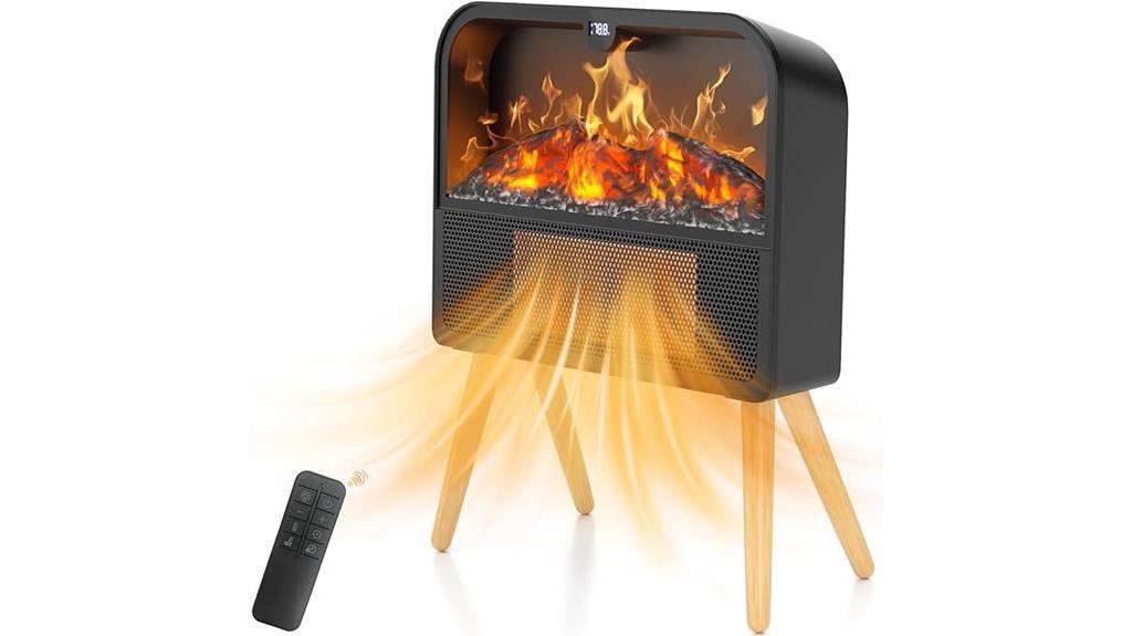 realistic flame electric fireplace