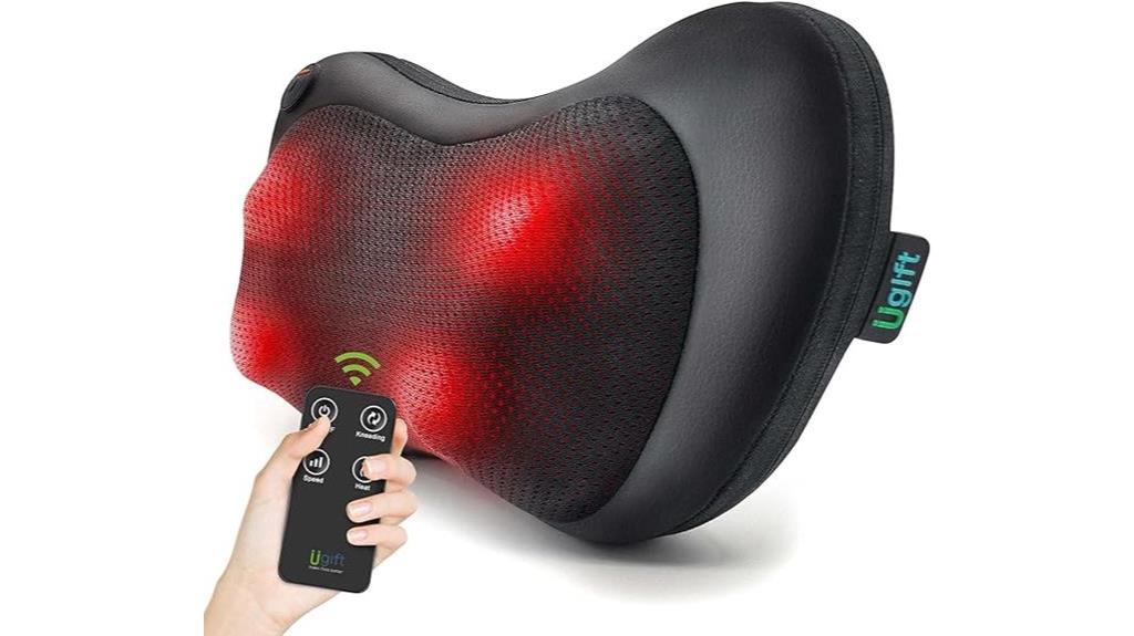 remote controlled back massager pillow