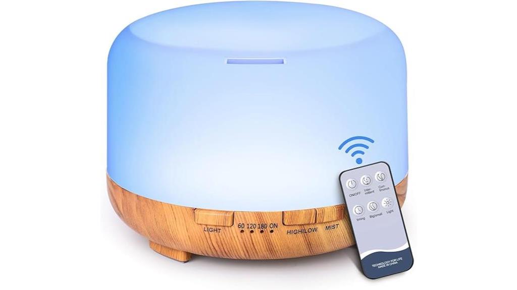 remote controlled essential oil diffuser