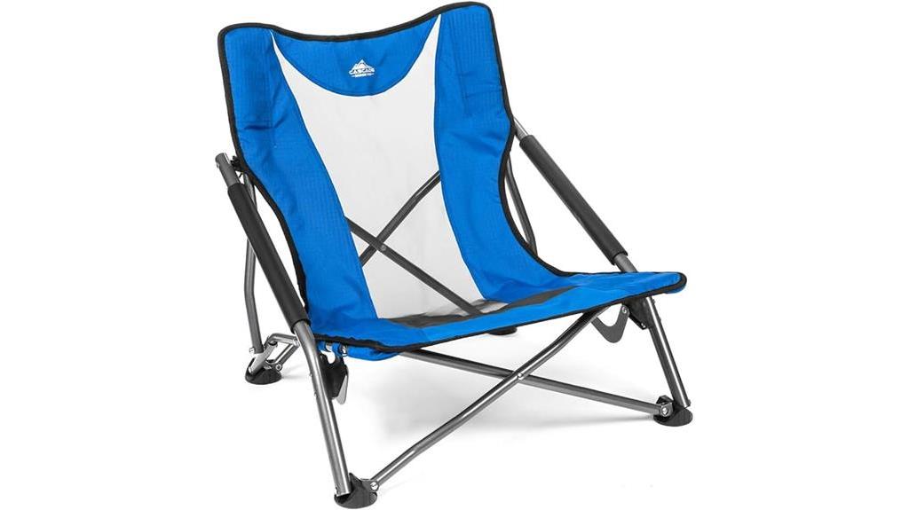 royal blue camp chair