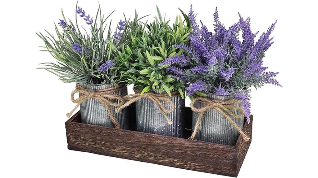 rustic lavender and grass