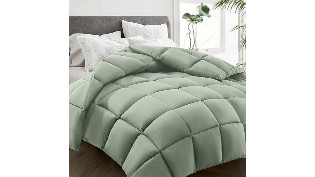 sage green queen size comforter