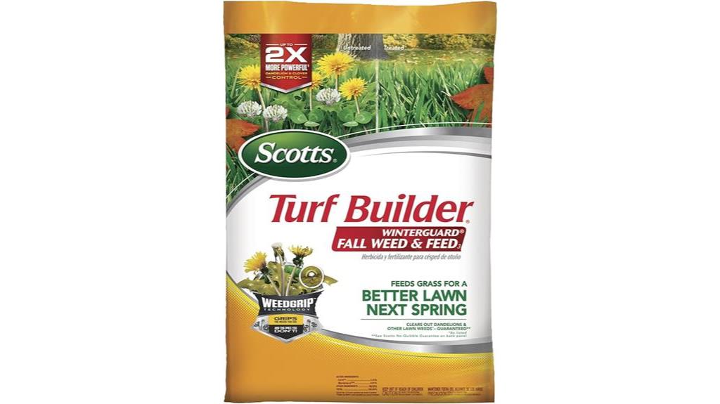 scotts turf builder weed feed for fall winter