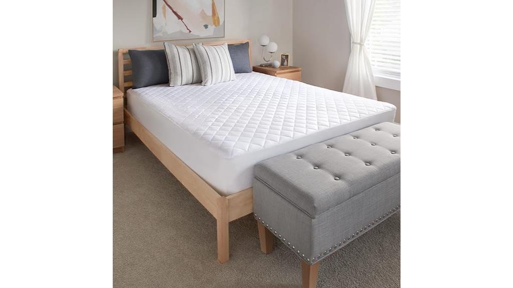 sealy mattress pad king white