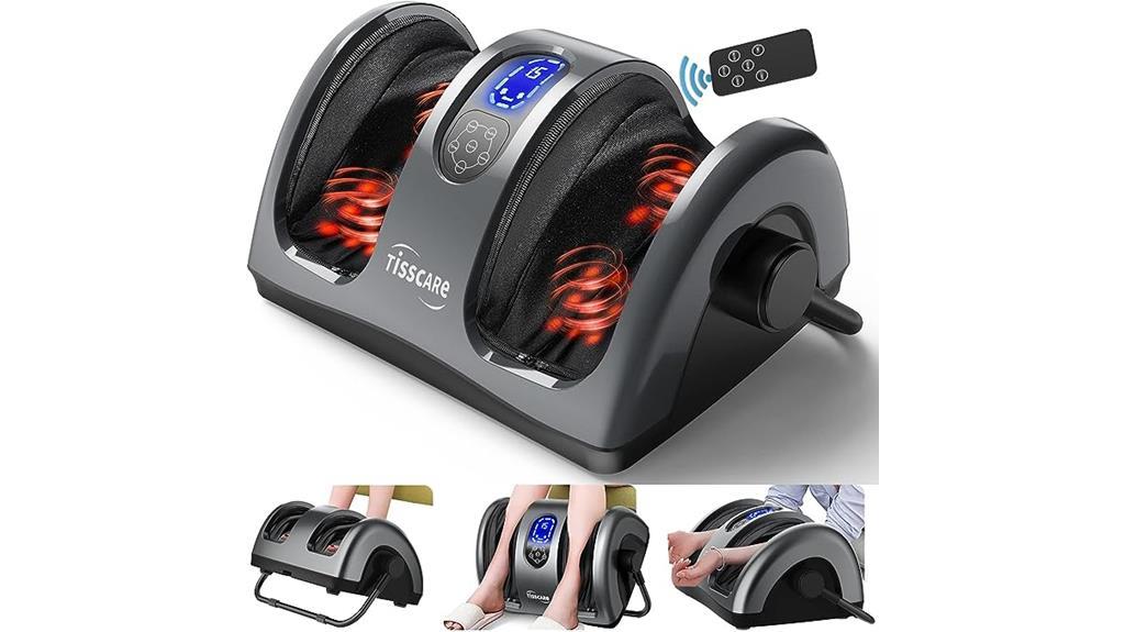 shiatsu foot massager with heat and remote control
