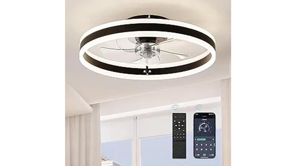 sleek and functional ceiling fan
