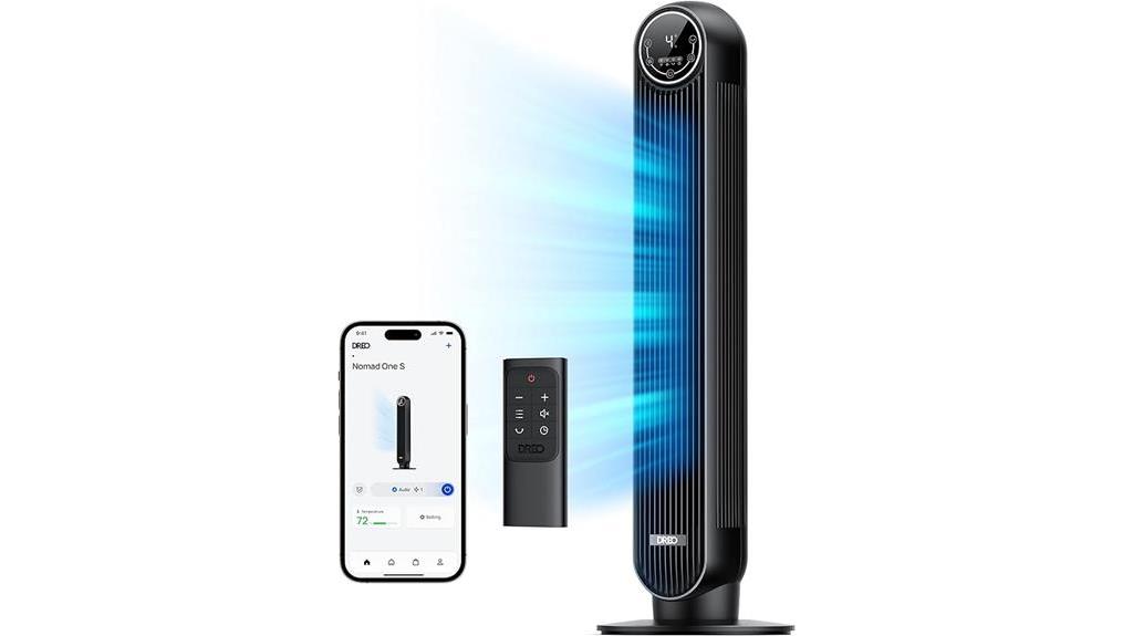 smart tower fan with voice control
