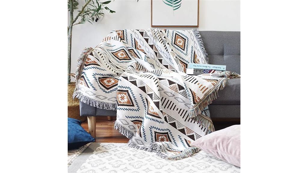soft and stylish aztec blanket