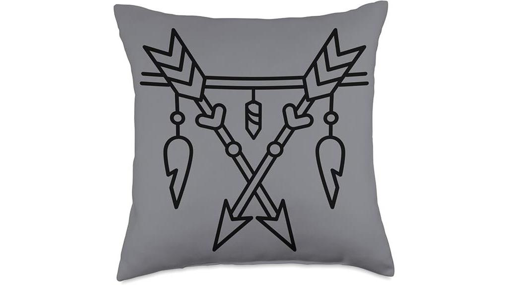 southwest inspired indigenous art pillow