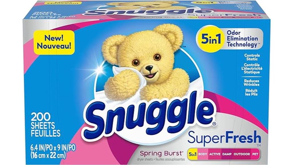 spring fresh laundry with snuggle