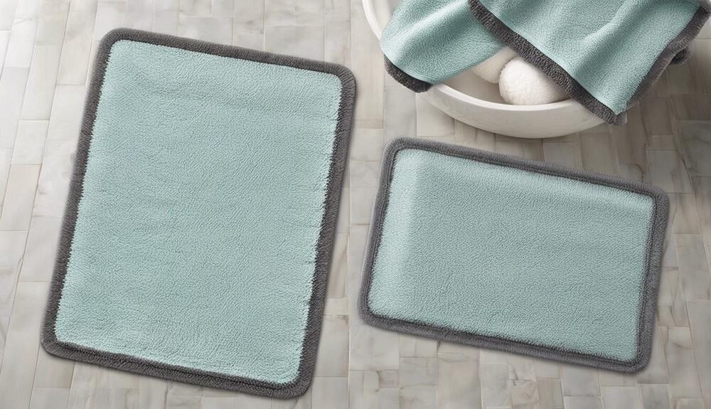 stylish and slip free bath mats