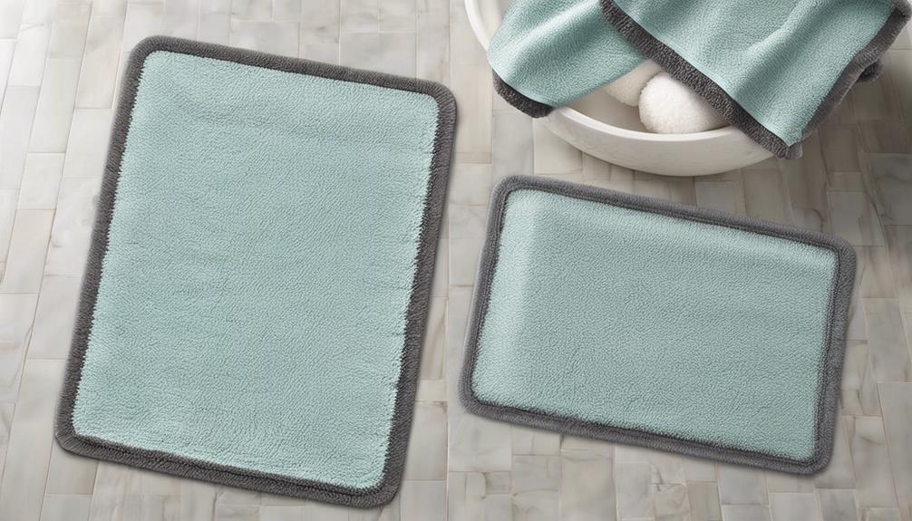 stylish and slip free bath mats