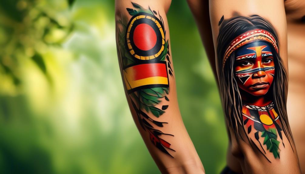 tattoo care for aboriginal flag