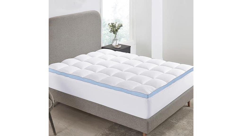 thick cooling queen sized mattress topper