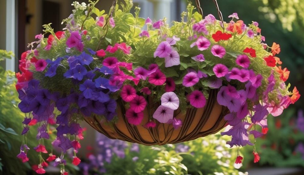 top hanging basket flower picks