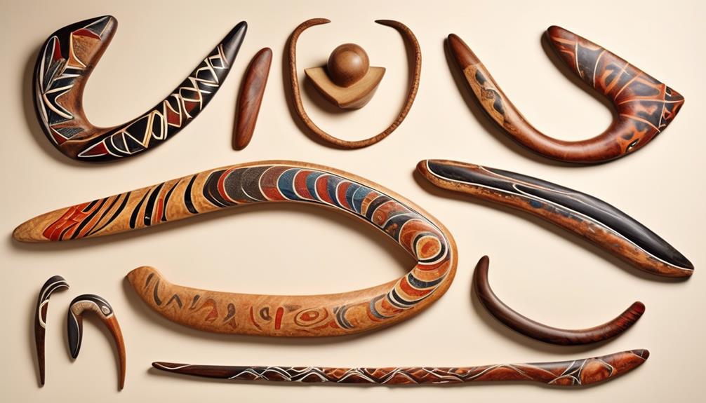 various boomerang types illustrated