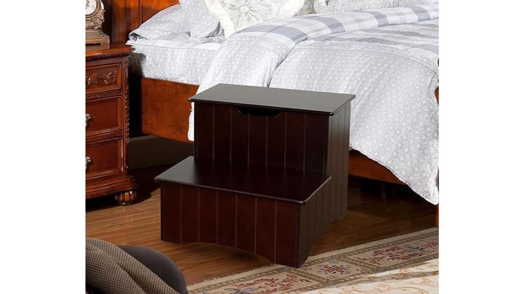 versatile wooden stool with storage