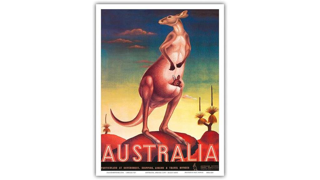 vintage australian travel poster