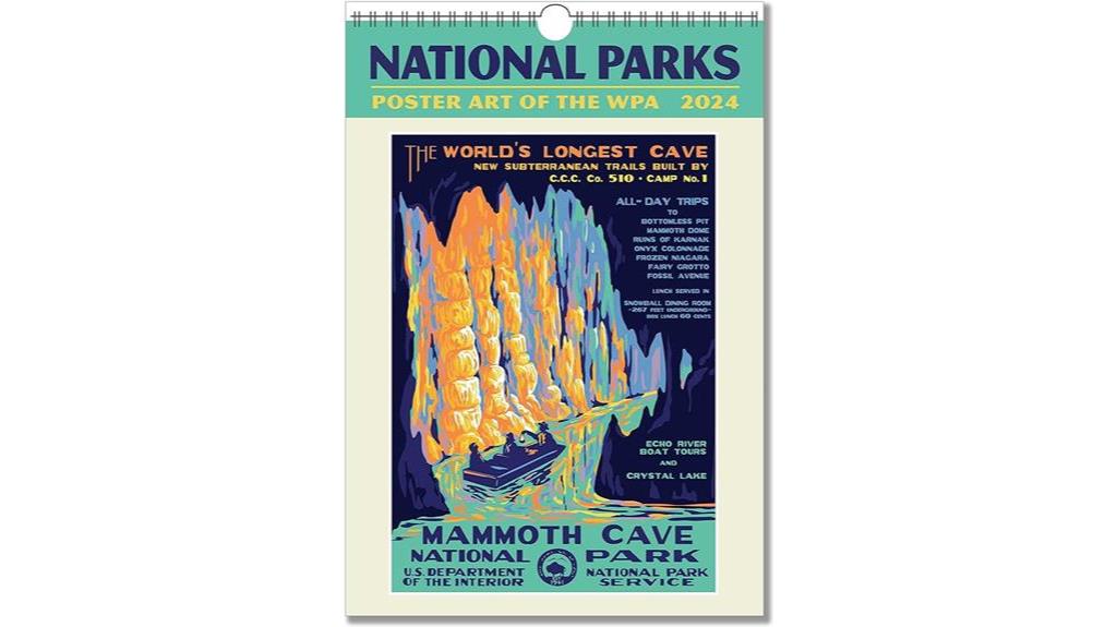 vintage inspired national park artwork